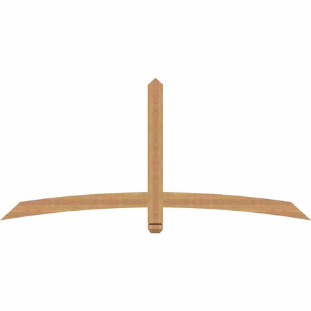 Ekena Millwork Bellingham Timber Gable Bracket, Western Red Cedar, 72"W x 33"H x 1 1/2"D x 3 1/2"F, 11/12 Pitch GBW072X33X0204BEL00SWR